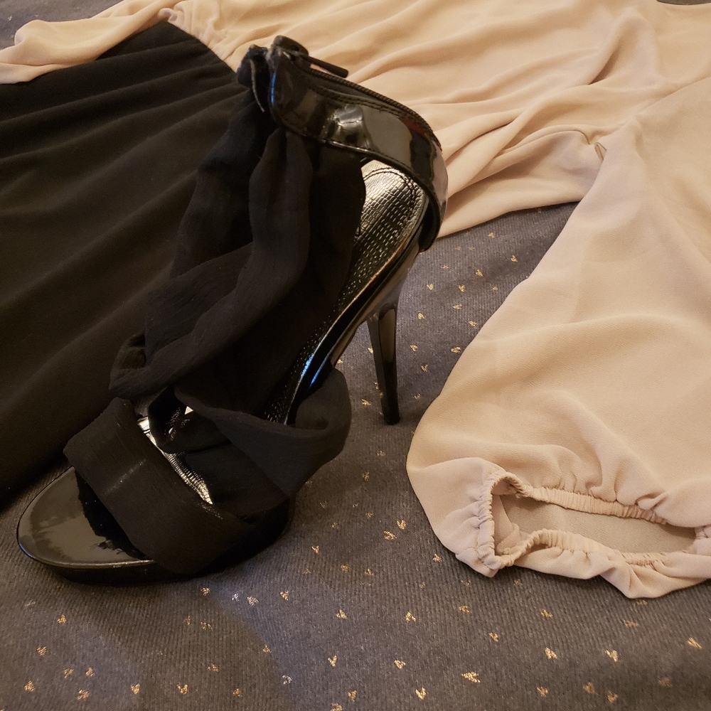 HaVe  Black/Beige round neck dress